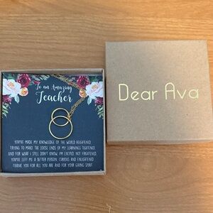 Dear Ava “Amazing Teacher” Necklace